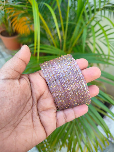 2.10 raindrop glass bangles