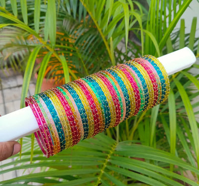 2.10 raindrop glass bangles