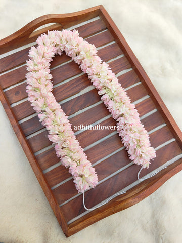 Foam Jathi Malli Bloomed-24inch lenght (1&1/2 molam)-Tie with thread